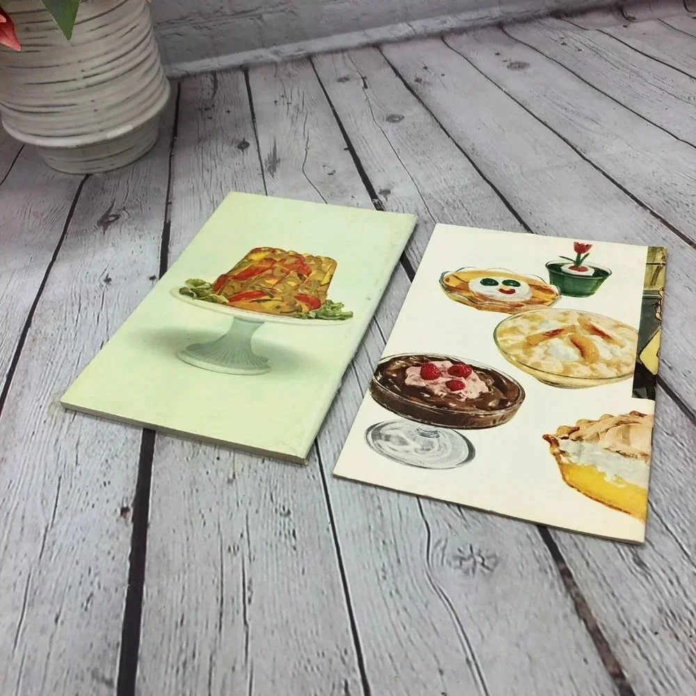 vintage Jell-O cookbooks 1950s